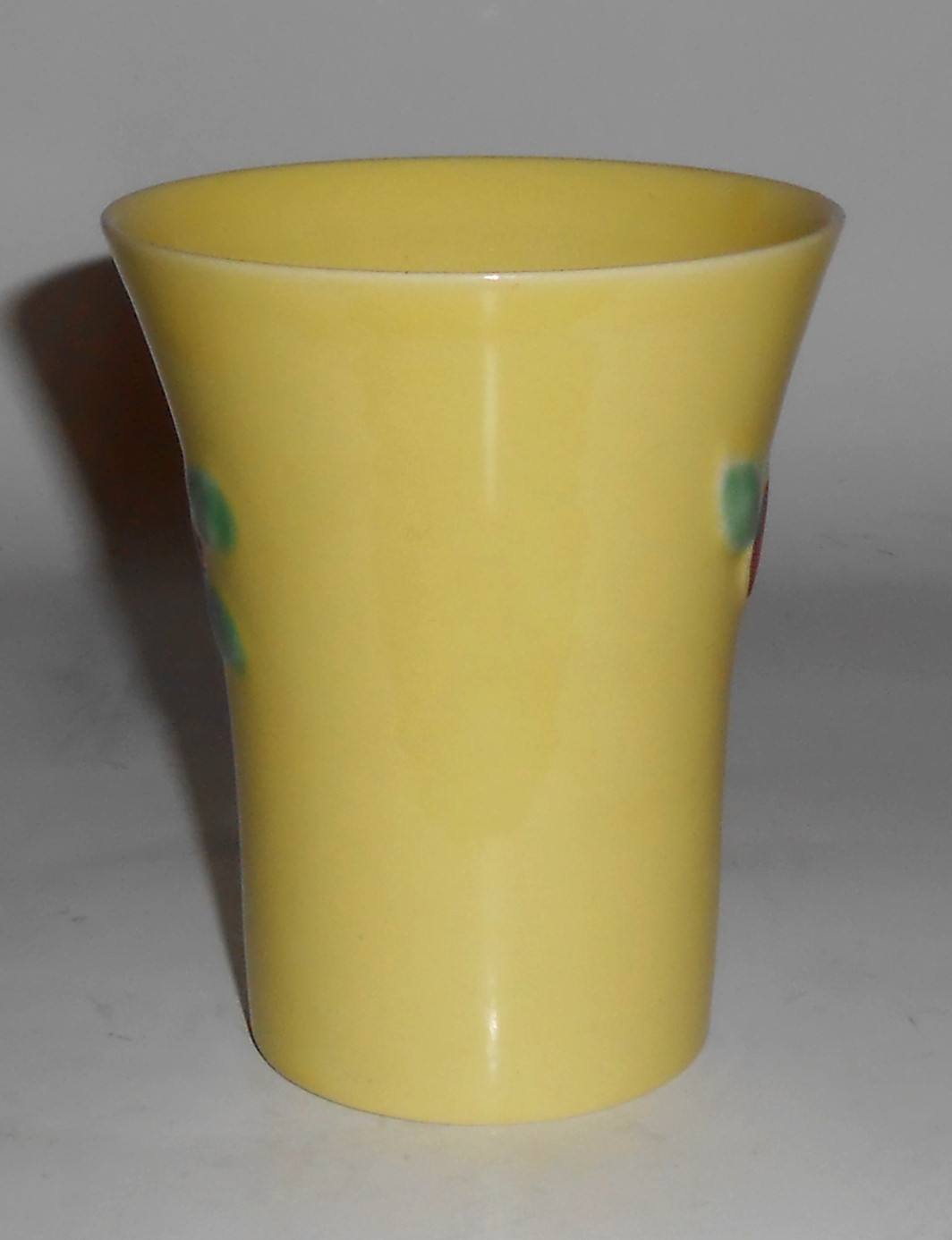 Coors Pottery Rosebud Very Rare Yellow Handled Tumbler