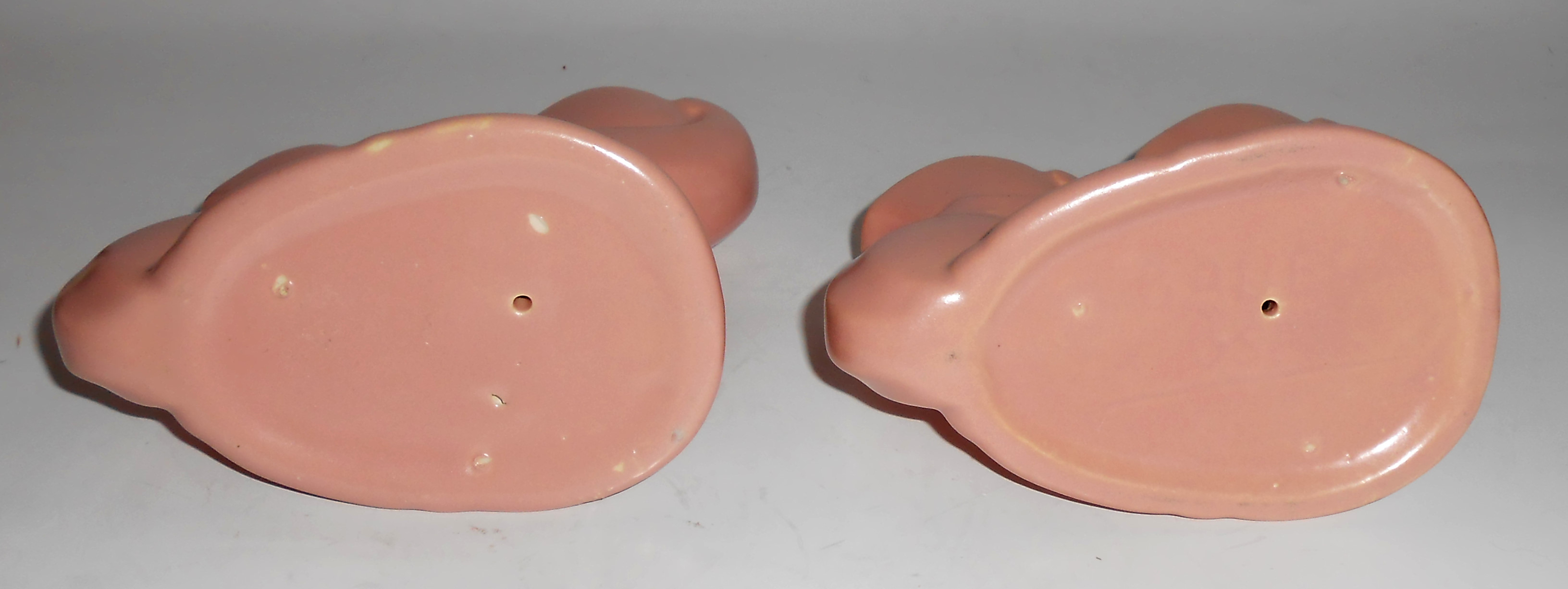 Bauer Pottery Cal-Art Pair Ray Murray Pink Candlesticks