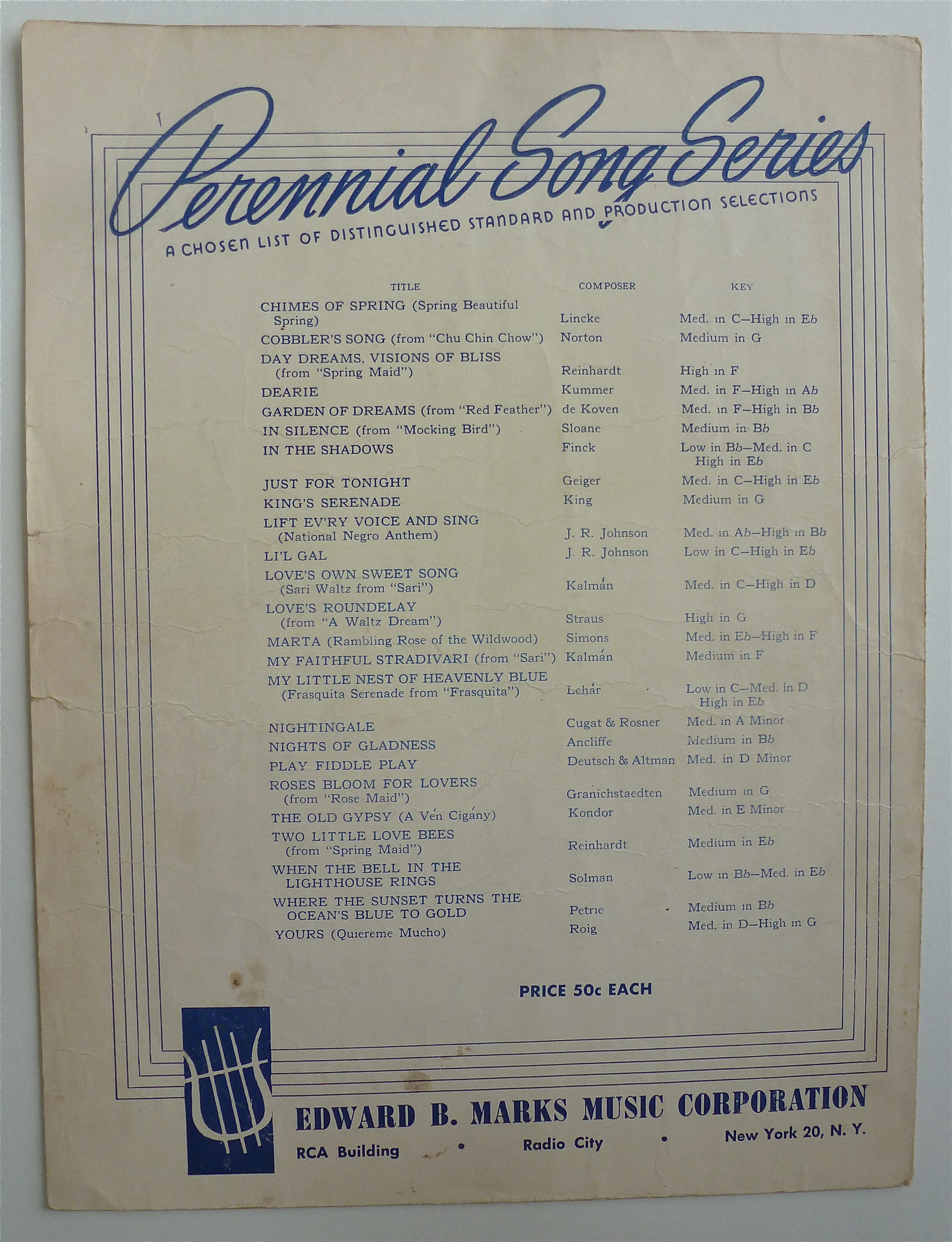 Sheet Music For 1932 Parade Of The Wooden Soldiers