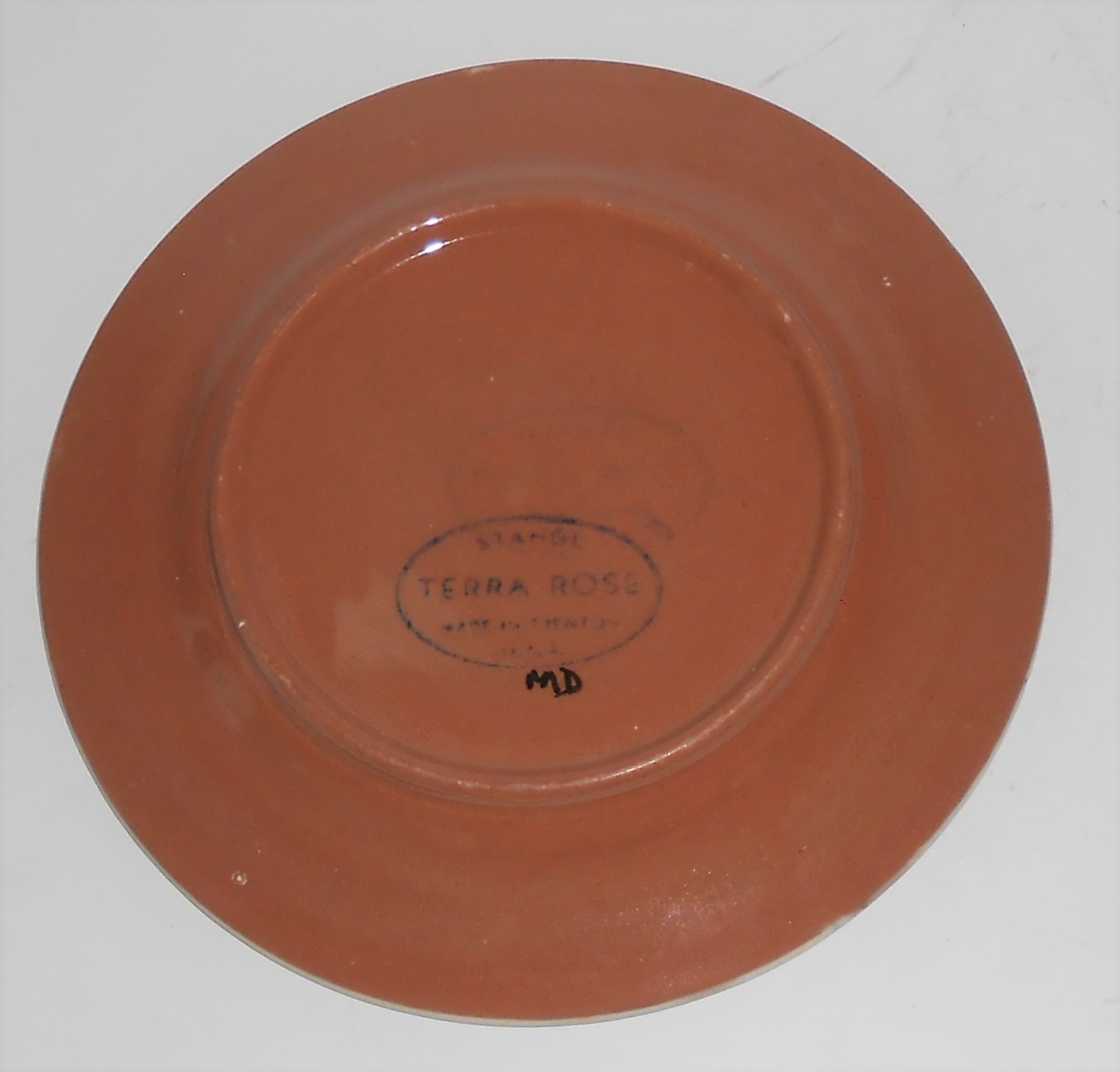 Stangl Pottery Yellow Tulip Terra Rose Bread Plate
