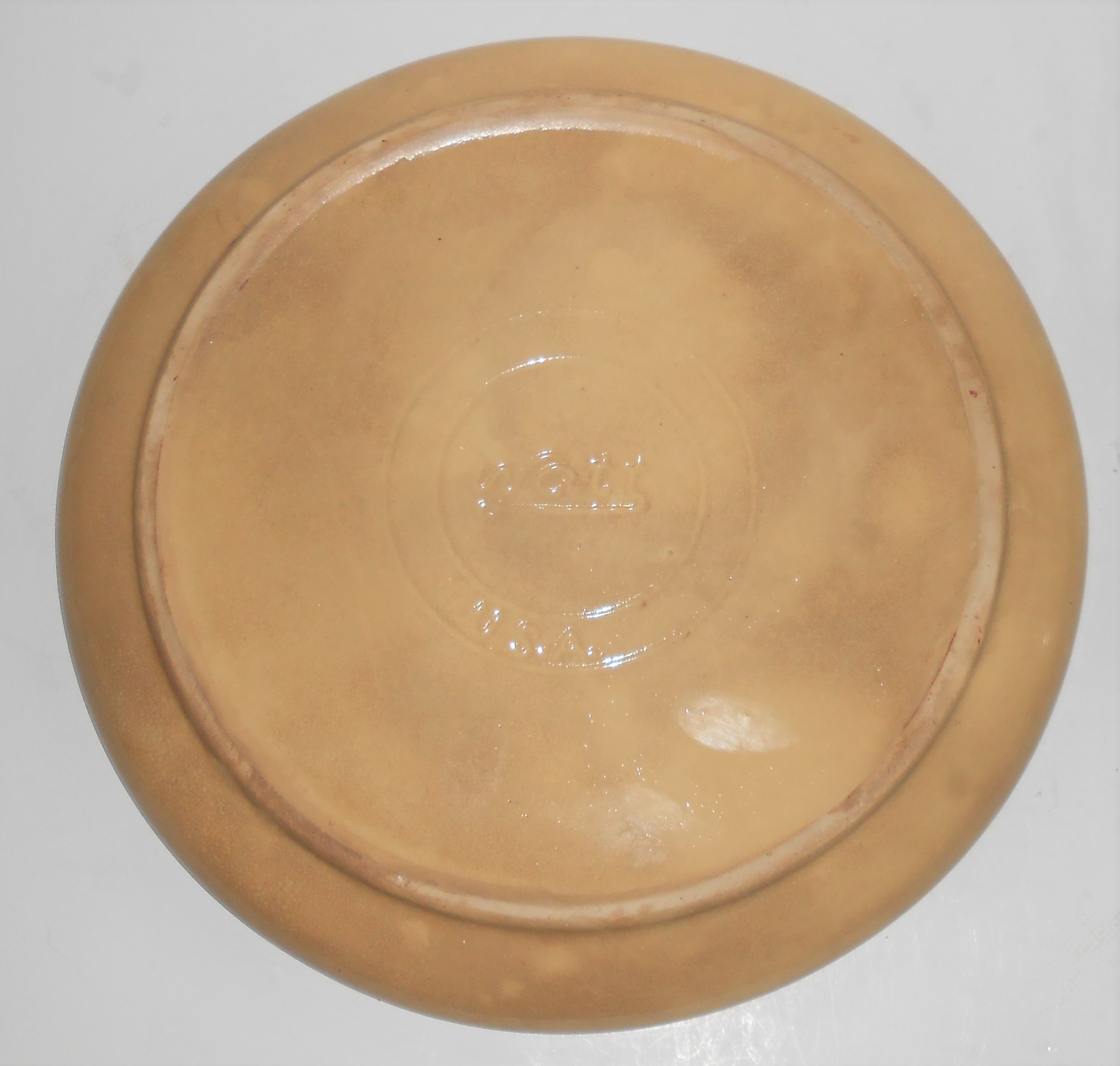 Watt Pottery Rio Rose Pansy 10'' Plate
