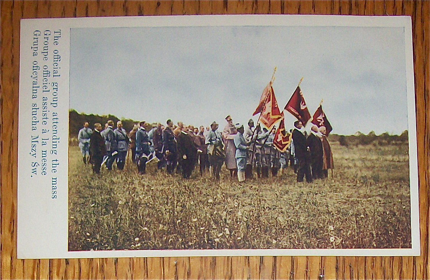 The Official Group Attending The Mass Postcard