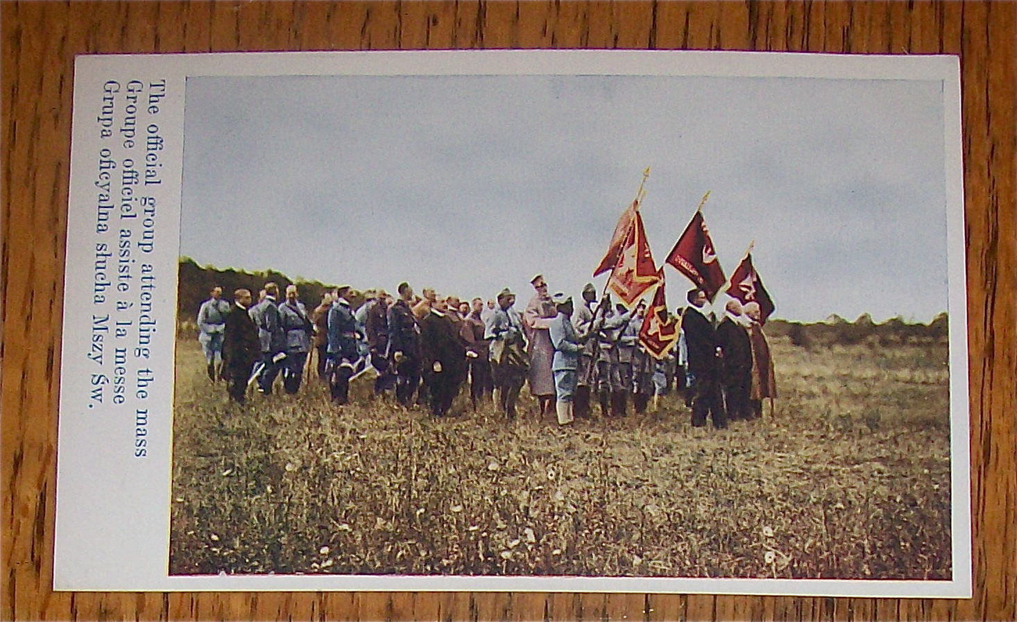 The Official Group Attending The Mass Postcard
