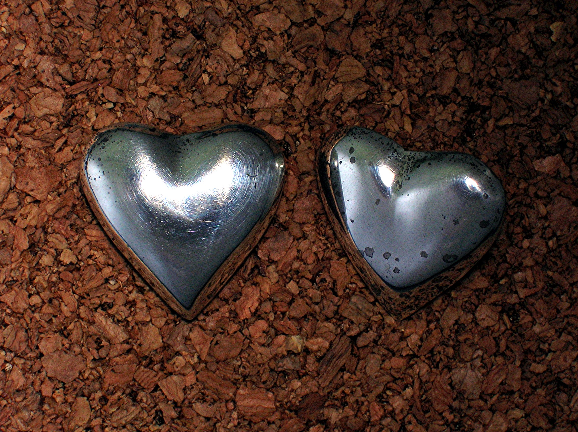 Taxco  Sterling Silver Heart Earrings Post Mexico